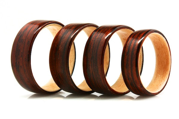 Kingwood & Maple Wooden Ring | WoodAround