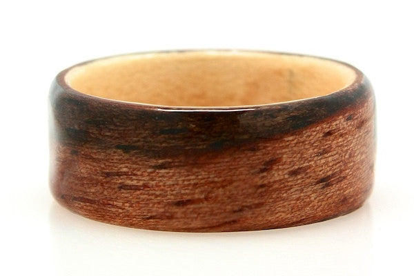 Ebony & Maple Wooden Ring | WoodAround
